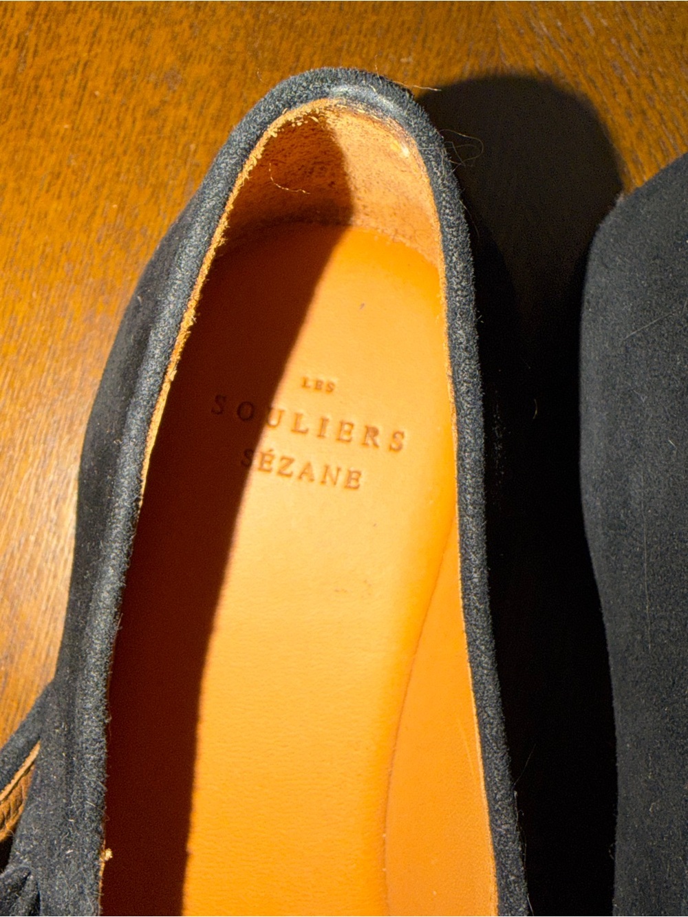 Sezane Black Mary Jane Flats with Gold Buckle - Picture 12 of 14